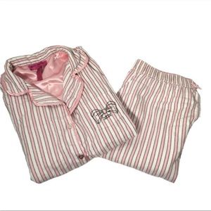 Light pink pinstripe pajama set